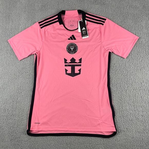 Leo Messi Inter Miami CF Men's Adidas Medium Pink Black Home Stadium Jersey - Picture 1 of 14